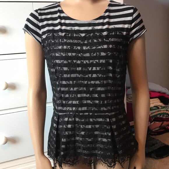 Elle Tops - 3 for $20 Elle Lace Peplum Top
